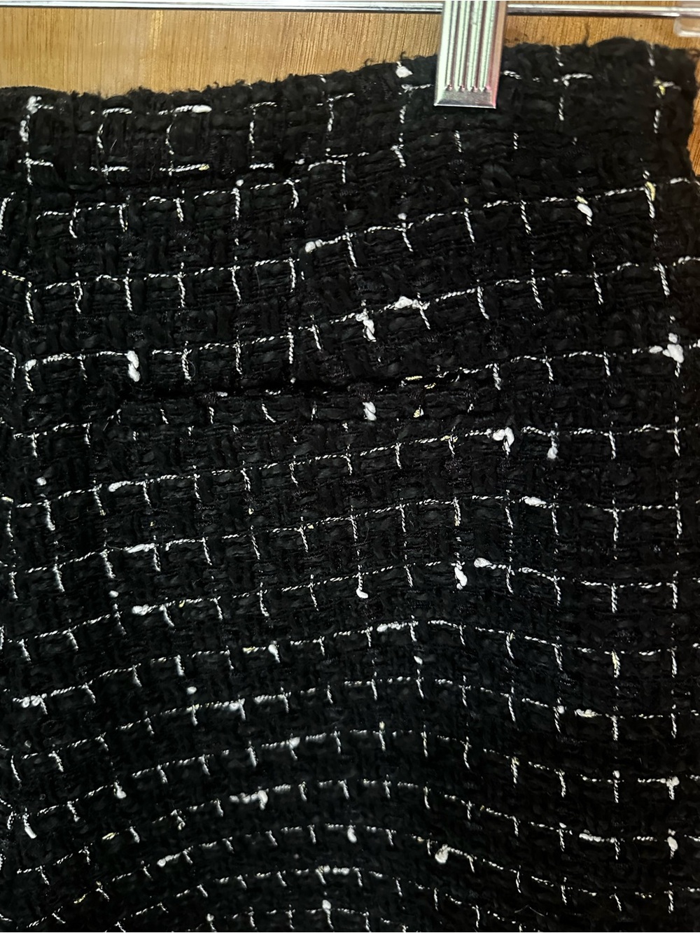 IRO Paris Azalee Tweed Boucle Shorts Black White Metallic Details FR 36/US 4 EUC - Picture 6 of 10